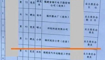 11岁小学生“强势”入选业委会？官方回应